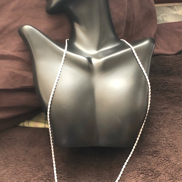 Sterling Silver Filled Rope Chain Necklace - Picture 7 of 8